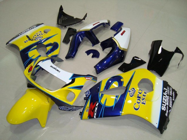 Discount 1996-2000 Yellow Corona Suzuki GSXR 600 Motorcycle Fairings UK Discount 1996-2000 Yellow Corona Suzuki GSXR 600 Motorcycle Fairings UK