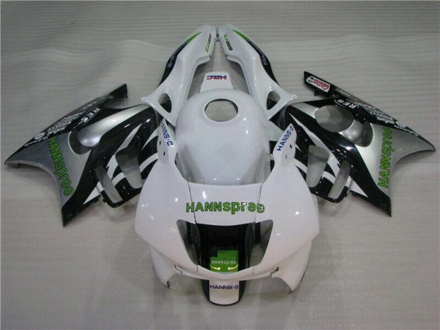 Discount 1995-1998 White Green Hannspree Honda CBR600 F3 Motorcycle Fairings Kit UK Discount 1995-1998 White Green Hannspree Honda CBR600 F3 Motorcycle Fairings Kit UK