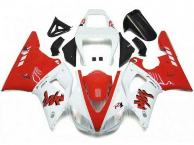 Discount 1998-1999 Red White Yamaha YZF R1 Moto Fairings UK Discount 1998-1999 Red White Yamaha YZF R1 Moto Fairings UK