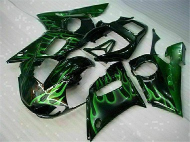 Discount 1998-2002 Green Black Yamaha YZF R6 Motor Bike Fairings UK
