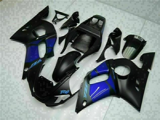 Discount 1998-2002 Blue Black Yamaha YZF R6 Bike Fairing Kit UK