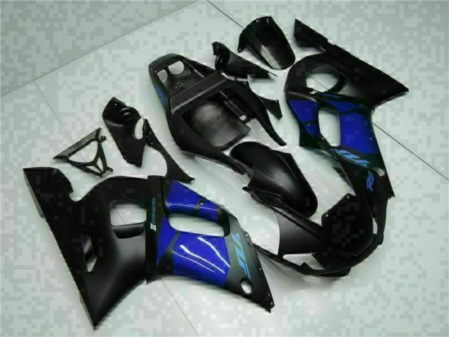Discount 1998-2002 Blue Black Yamaha YZF R6 Bike Fairing Kit UK
