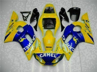 Discount 1998-2002 Yellow Blue Yamaha YZF R6 Moto Fairings UK