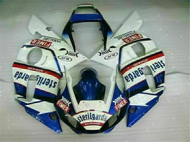 Discount 1998-2002 Blue White Yamaha YZF R6 Motorcycle Fairings Kit UK