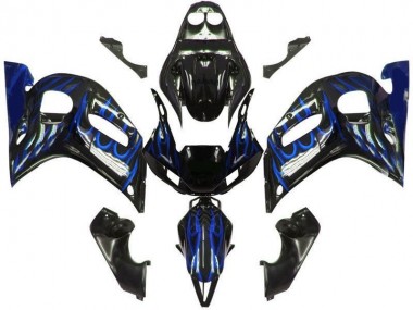 Discount 1998-2002 Black Blue Flame Yamaha YZF R6 Motorcycle Bodywork UK