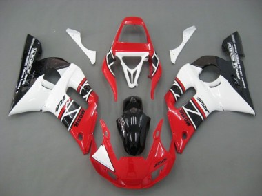 Discount 1998-2002 Red White Black Yamaha YZF R6 Motorcycle Fairings Kits UK