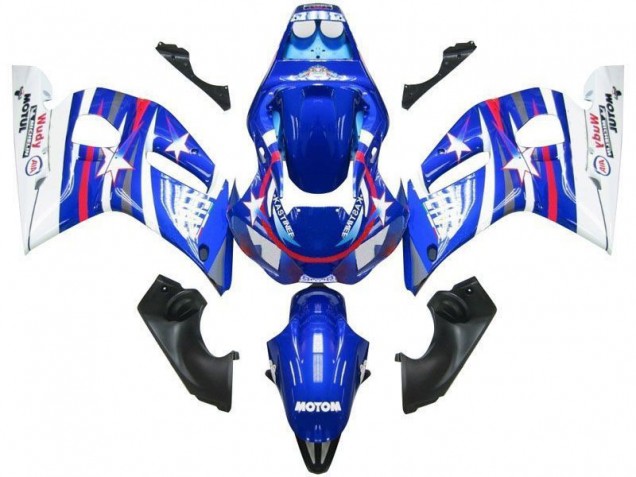 Discount 1998-2002 Blue White Star Fiat Yamaha YZF R6 Motorcyle Fairings UK Discount 1998-2002 Blue White Star Fiat Yamaha YZF R6 Motorcyle Fairings UK