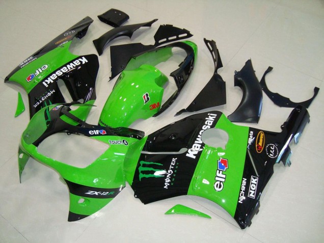 Discount 2000-2001 Green Monster Kawasaki ZX12R Motorcycle Fairing Kit UK Discount 2000-2001 Green Monster Kawasaki ZX12R Motorcycle Fairing Kit UK