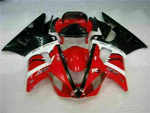 Discount 2000-2001 Red Yamaha YZF R1 Motorcycle Fairings Kit UK