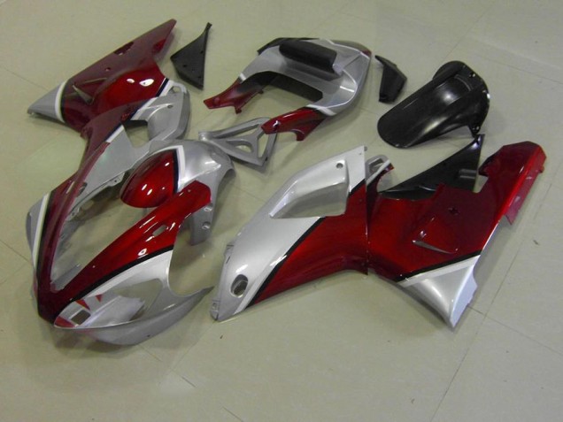 Discount 2000-2001 Red and Silver Yamaha YZF R1 Replacement Motorcycle Fairings UK Discount 2000-2001 Red and Silver Yamaha YZF R1 Replacement Motorcycle Fairings UK