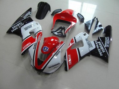 Discount 2000-2001 Red White Yamalube Race Yamaha YZF R1 Motorcycle Fairings Kits UK