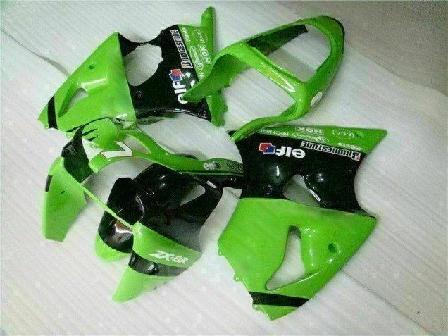 Discount 2000-2002 Green Black Kawasaki ZX6R Bike Fairings UK Discount 2000-2002 Green Black Kawasaki ZX6R Bike Fairings UK