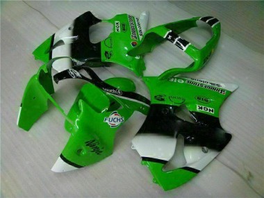 Discount 2000-2002 Green Black Kawasaki ZX6R Motorbike Fairing UK