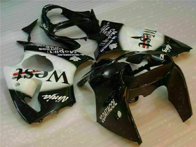 Discount 2000-2002 Black West Ninja Kawasaki ZX6R Motorcycle Fairings Kits UK Discount 2000-2002 Black West Ninja Kawasaki ZX6R Motorcycle Fairings Kits UK