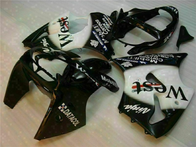 Discount 2000-2002 Black West Ninja Kawasaki ZX6R Motorcycle Fairings Kits UK Discount 2000-2002 Black West Ninja Kawasaki ZX6R Motorcycle Fairings Kits UK