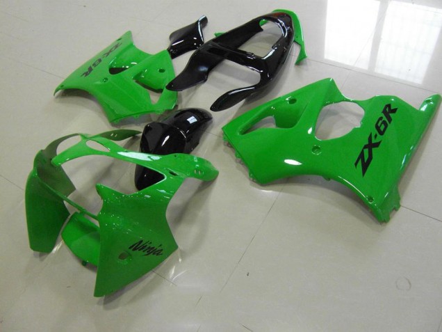 Discount 2000-2002 Green Black Tail Kawasaki ZX6R Motorbike Fairing Kits UK Discount 2000-2002 Green Black Tail Kawasaki ZX6R Motorbike Fairing Kits UK