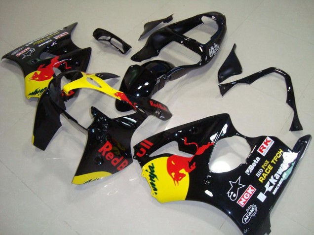 Discount 2000-2002 Red Bull Kawasaki ZX6R Motorcycle Fairings Kits UK Discount 2000-2002 Red Bull Kawasaki ZX6R Motorcycle Fairings Kits UK