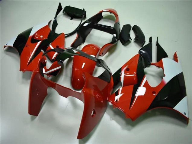 Discount 2000-2002 Red Black White Kawasaki ZX6R Bike Fairings UK Discount 2000-2002 Red Black White Kawasaki ZX6R Bike Fairings UK