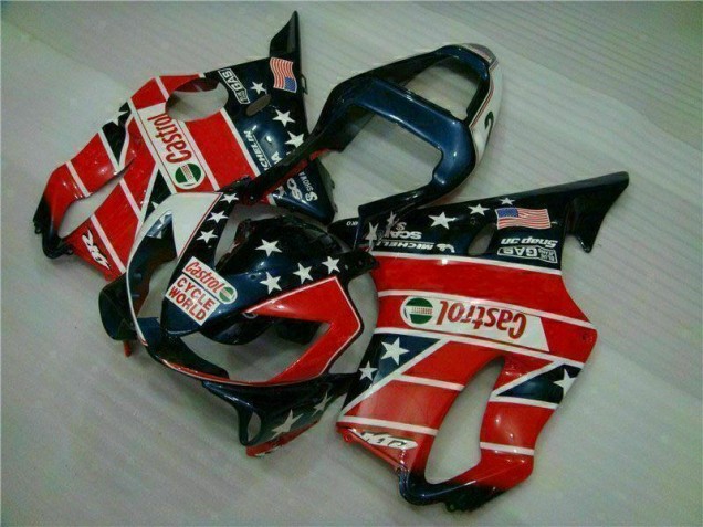 Discount 2001-2003 Red White Blue Castrol Cycle World Honda CBR600 F4i Motorcycle Fairings Kits UK Discount 2001-2003 Red White Blue Castrol Cycle World Honda CBR600 F4i Motorcycle Fairings Kits UK
