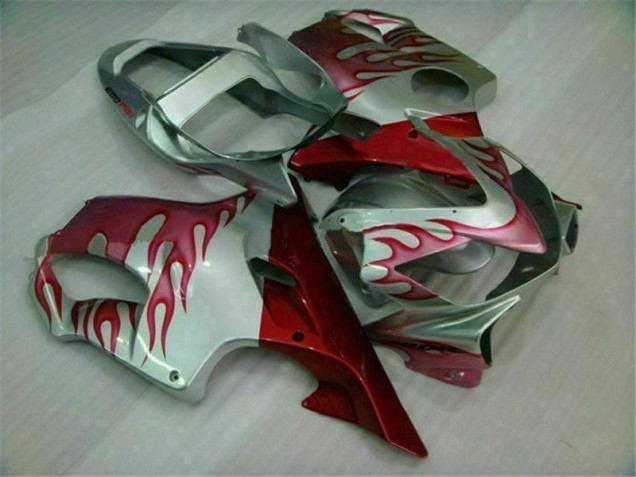Discount 2001-2003 Red Flame Silver Honda CBR600 F4i Motorbike Fairings UK Discount 2001-2003 Red Flame Silver Honda CBR600 F4i Motorbike Fairings UK