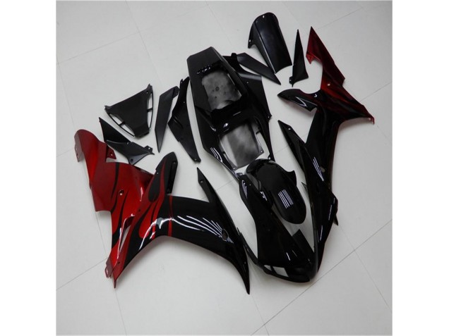 Discount 2002-2003 Black Red Yamaha YZF R1 Motorcycle Fairing UK Discount 2002-2003 Black Red Yamaha YZF R1 Motorcycle Fairing UK