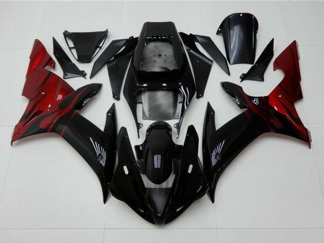 Discount 2002-2003 Black Red Yamaha YZF R1 Motorcycle Fairing UK Discount 2002-2003 Black Red Yamaha YZF R1 Motorcycle Fairing UK