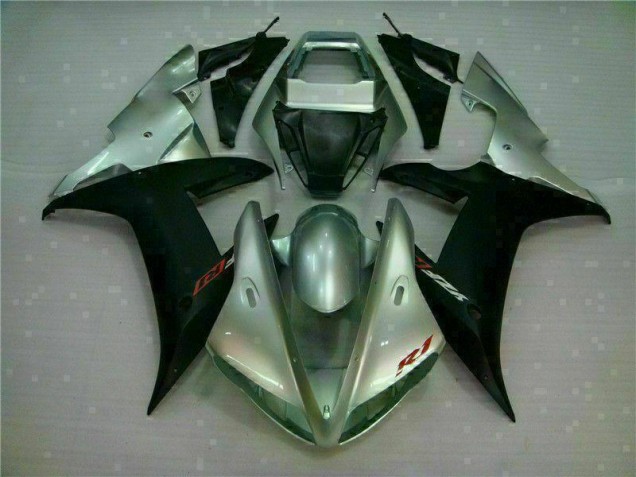 Discount 2002-2003 Silver Black Yamaha YZF R1 Motorbike Fairing Kits UK Discount 2002-2003 Silver Black Yamaha YZF R1 Motorbike Fairing Kits UK