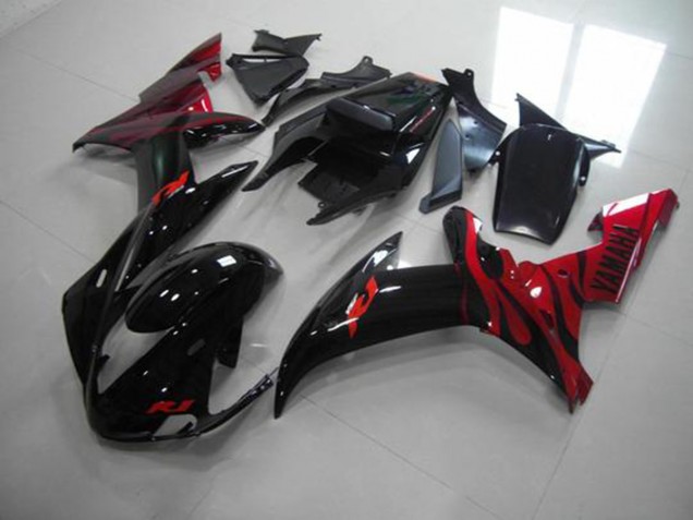 Discount 2002-2003 Black Flame Yamaha YZF R1 Motorcyle Fairings UK Discount 2002-2003 Black Flame Yamaha YZF R1 Motorcyle Fairings UK