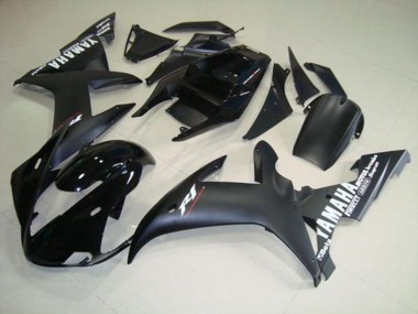 Discount 2002-2003 Matte Black White Yamaha YZF R1 Motorcycle Fairings UK