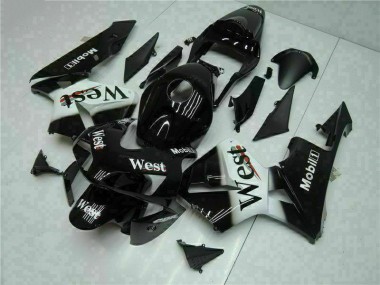 Discount 2003-2004 Black West Honda CBR600RR Motorcycle Fairings Kit UK