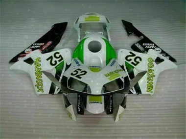Discount 2003-2004 Green White Black Honda CBR600RR Bike Fairing Kit UK
