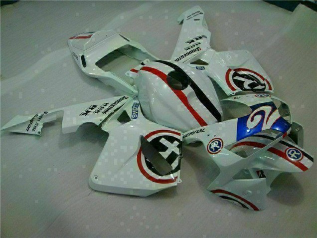 Discount 2003-2004 White Blue R 2 Honda CBR600RR Motorcycle Fairings UK Discount 2003-2004 White Blue R 2 Honda CBR600RR Motorcycle Fairings UK