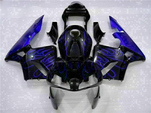 Discount 2003-2004 Black with Blue Flame Honda CBR600RR Motorcycle Fairing Kits UK Discount 2003-2004 Black with Blue Flame Honda CBR600RR Motorcycle Fairing Kits UK
