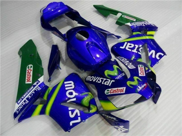Discount 2003-2004 Blue Green Movistar Castrol Honda CBR600RR Motorbike Fairing UK Discount 2003-2004 Blue Green Movistar Castrol Honda CBR600RR Motorbike Fairing UK