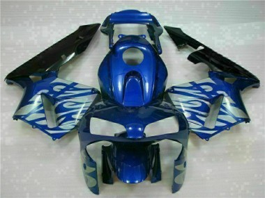Discount 2003-2004 Blue with Silver Flame Honda CBR600RR Motorbike Fairing UK
