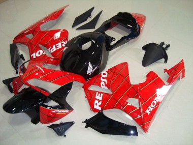 Discount 2003-2004 Black Spider Man Repsol Honda CBR600RR Motorcycle Fairing Kits UK