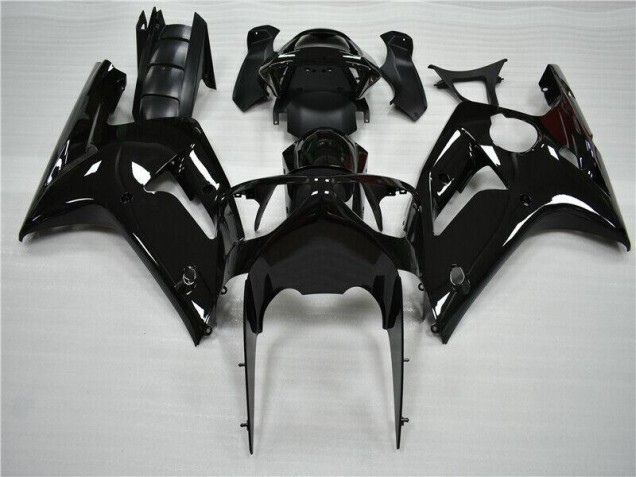 Discount 2003-2004 Glossy Black Kawasaki ZX6R Moto Fairings UK Discount 2003-2004 Glossy Black Kawasaki ZX6R Moto Fairings UK