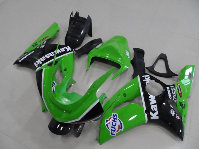 Discount 2003-2004 Green Fuchs Kawasaki ZX6R Motor Bike Fairings UK