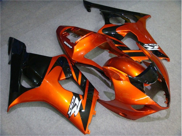 Discount 2003-2004 Orange Black Suzuki GSXR 1000 Motorcycle Fairing Kits UK Discount 2003-2004 Orange Black Suzuki GSXR 1000 Motorcycle Fairing Kits UK