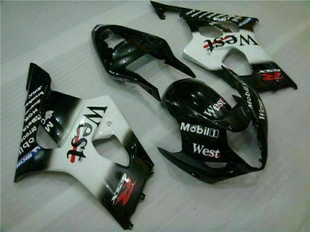 Discount 2003-2004 White Black Suzuki GSXR 1000 Motorbike Fairing UK