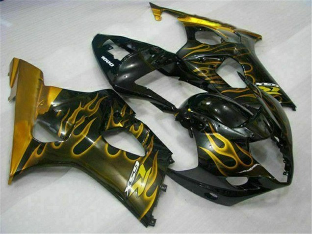 Discount 2003-2004 Gold Black Suzuki GSXR 1000 Motorcycle Fairing Kit UK Discount 2003-2004 Gold Black Suzuki GSXR 1000 Motorcycle Fairing Kit UK