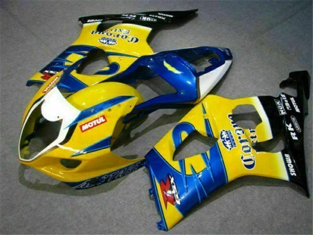 Discount 2003-2004 Yellow Blue Suzuki GSXR 1000 Bike Fairings UK Discount 2003-2004 Yellow Blue Suzuki GSXR 1000 Bike Fairings UK