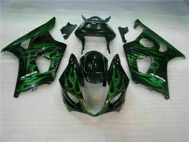 Discount 2003-2004 Green Black Suzuki GSXR 1000 Motorbike Fairing UK Discount 2003-2004 Green Black Suzuki GSXR 1000 Motorbike Fairing UK