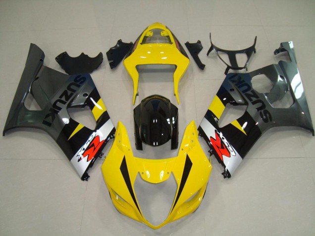 Discount 2003-2004 Yellow Grey Suzuki GSXR 1000 Motorcycle Fairing Kits UK Discount 2003-2004 Yellow Grey Suzuki GSXR 1000 Motorcycle Fairing Kits UK