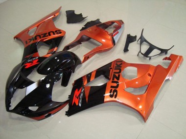 Discount 2003-2004 Orange and Black Suzuki GSXR 1000 Motorcycle Fairings UK