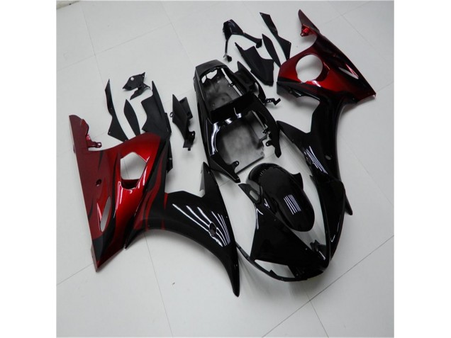 Discount 2003-2005 Black Red Yamaha YZF R6 Motorcycle Replacement Fairings UK