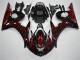Discount 2003-2005 Black Red Flame Yamaha YZF R6 Motorcycle Fairing UK Discount 2003-2005 Black Red Flame Yamaha YZF R6 Motorcycle Fairing UK