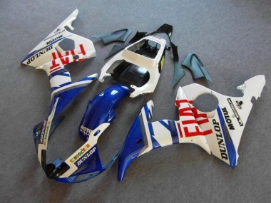Discount 2003-2005 Blue White Fiat Yamaha YZF R6 Motor Bike Fairings UK