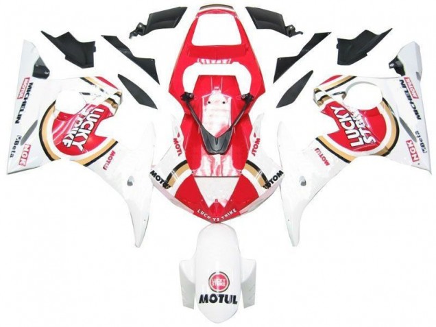 Discount 2003-2005 White Red Lucky Strike Yamaha YZF R6 Replacement Fairings UK