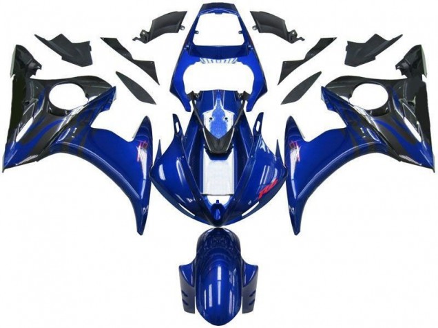 Discount 2003-2005 Blue Black Yamaha YZF R6 Motorbike Fairings UK